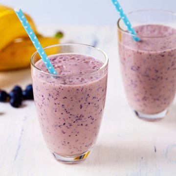 Blueberry & banana smoothie
