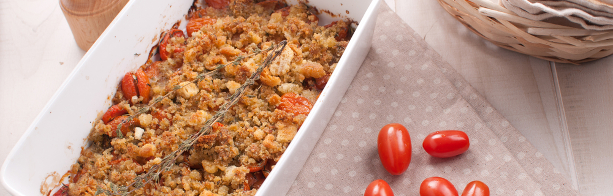 Crunchy baked tomato & onions