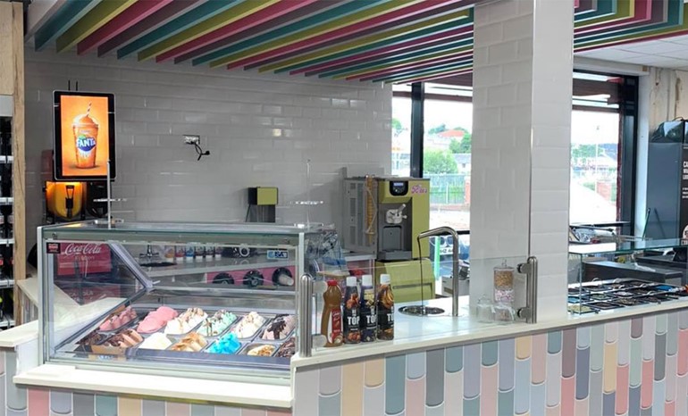 Scooping up the next generation of shoppers Ice Cream Counter
