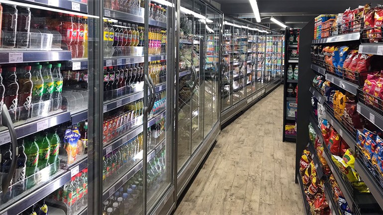 Double the size, double the sales stocked chilled fridges and freezers