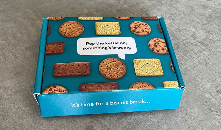 Brewing up sales for retailers biscuit marketing box