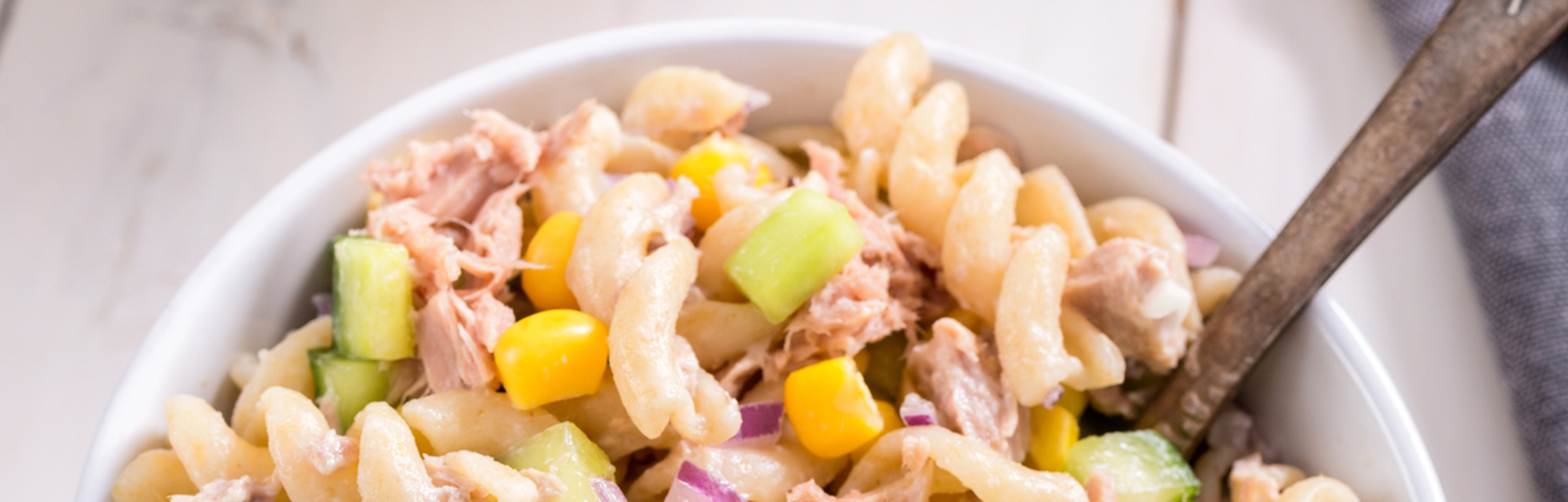 Kid-friendly tuna pasta salad