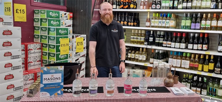 Scarborough retailer celebrates Yorkshire heritage with tasting event Mason stand in-store