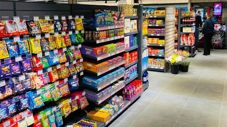 Soaring sales for family store in-store confectionery fully stocked