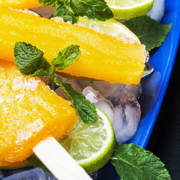 Fruity surprise fresh juice ice lollies