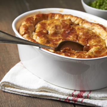 Super-speedy Sausage, Leek & Apple Pie