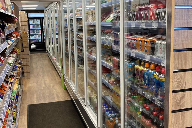 Re-fit and range review livens up Levens Instore stocked fridges and confectionery
