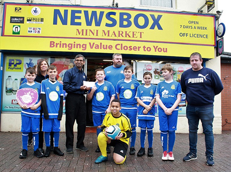 Newsbox store Makes a Difference for Splott Albion FC