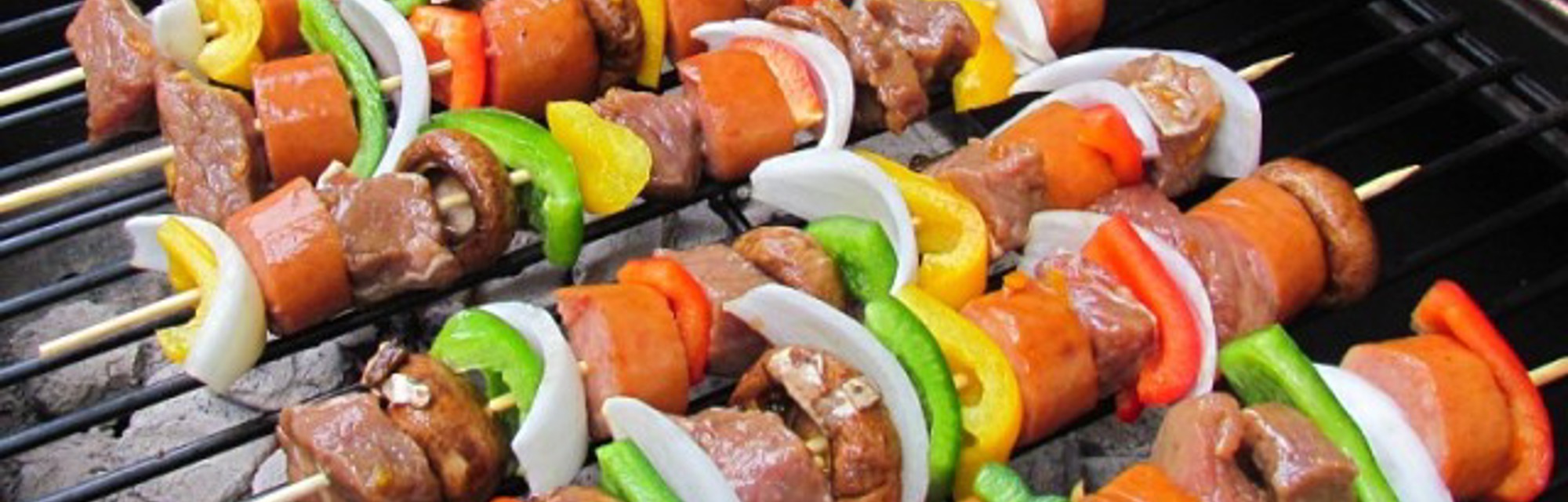 Teriyaki orange beef shish kebabs