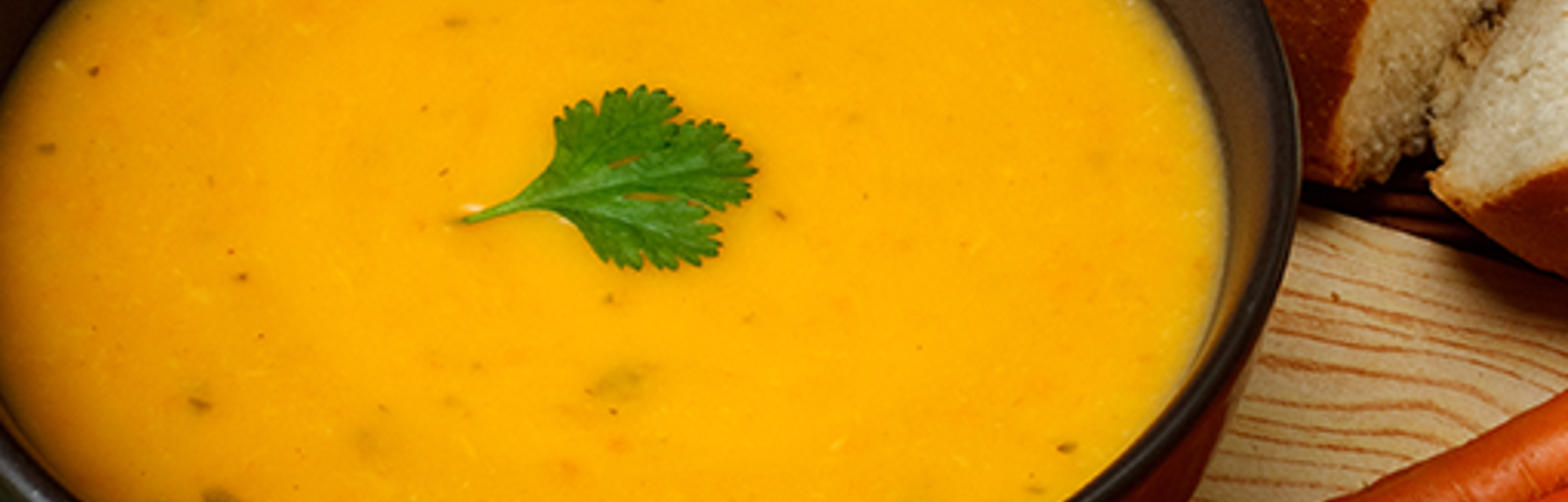 Carrot & coriander soup