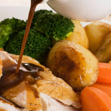 Roast chicken dinner