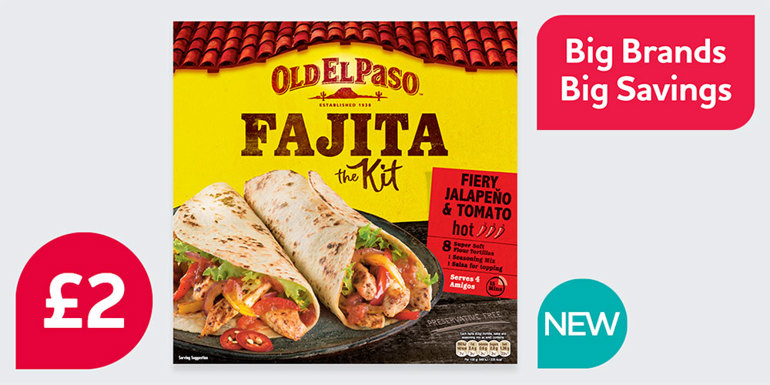 Nisa delivering big savings on big brands this January Old El Paso Fajita Kit