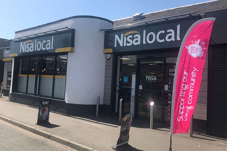 Nisa’s charity recognised with prestigious industry award Nisa store with fascia and MADL sign