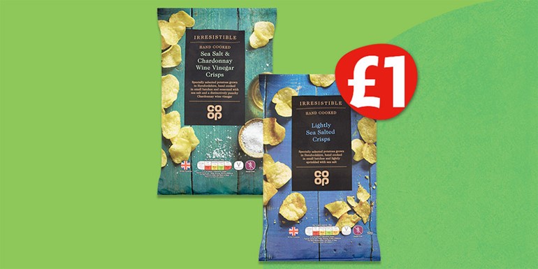 Fantastic deals right through to the final whistle Co-op irresistible crisps promotion