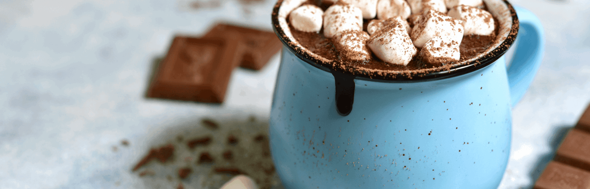 Hot chocolate with rum