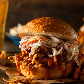 BBQ chicken burgers