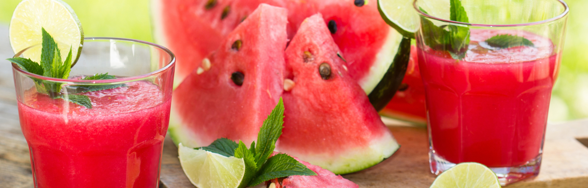 Watermelon and lime mocktail