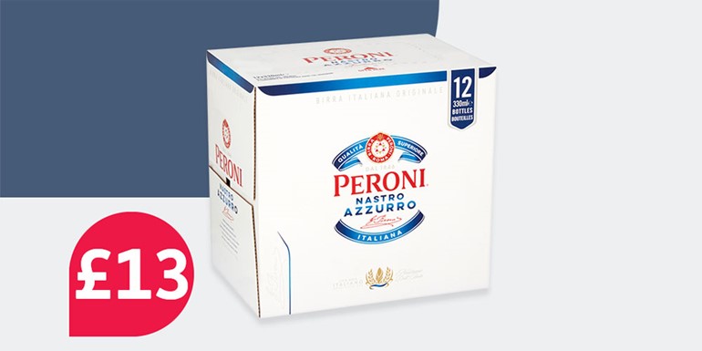 Nisa offers big deals for a Big Night In Peroni 12-pack