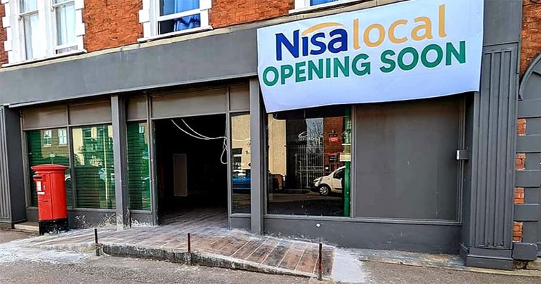 From London to Lowestoft for new Nisa retailer Front of store fascia coming soon as store develops
