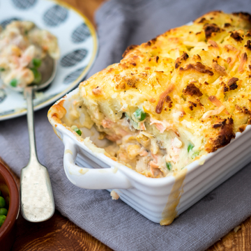 Creamy fish pie