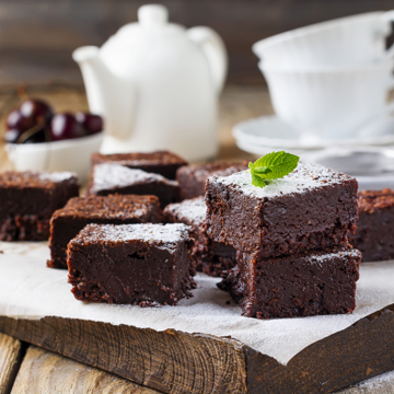 Brownies with Irish cream