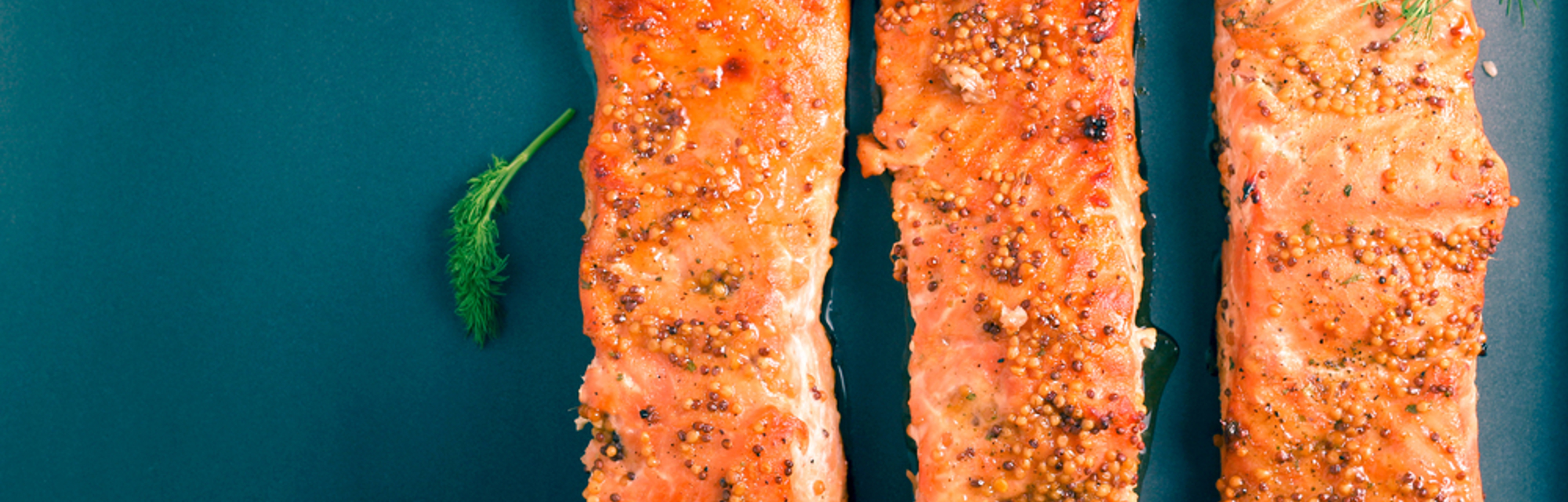 Gorgeous glazed salmon