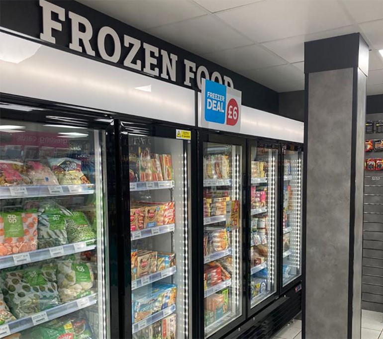 Re-inventing family store through refit In-store stocked freezers and chillers