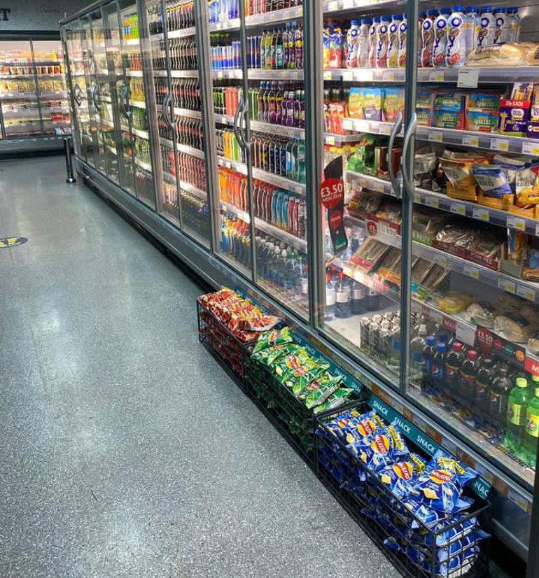 Ten-day transformation in Bolton chilled fridges with soft drinks