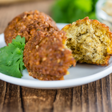 Spiced falafels