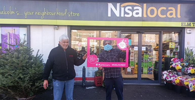 Nisas charity sees record figure donated in December Malcolms donation to Langar Aid