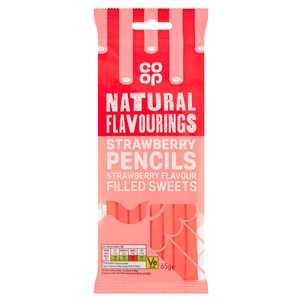 Co-op Strawberry Pencils 65g
