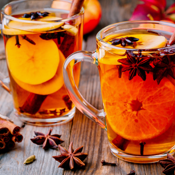 Mulled cider mocktail