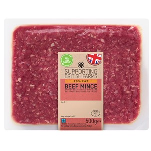 Co-op British Beef Mince 20%