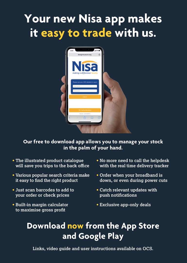 New Nisa OCS app making it easier to trade with Nisa