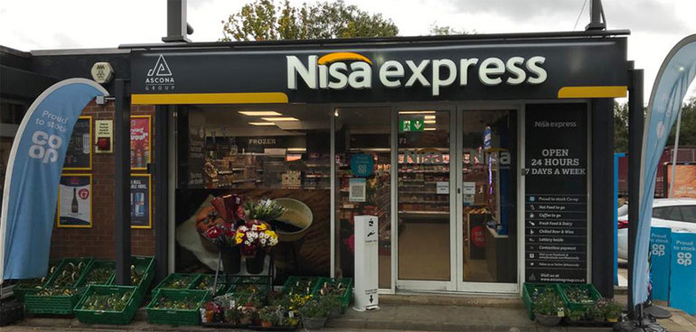 Fast-growing forecourt retailers flaunt Express format store front with flower display