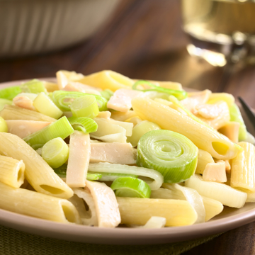 Ham & leek pasta