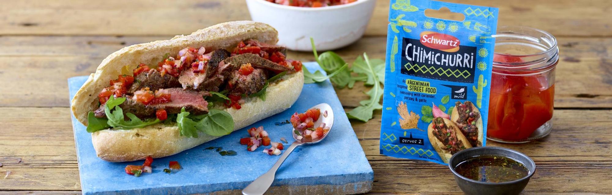 How to make a Chimichurri Steak Sandwich