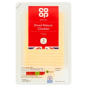 Co-op British Mature Cheddar Slices