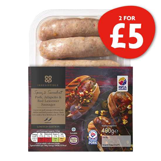 Nisa Coop Irresistible Sausages