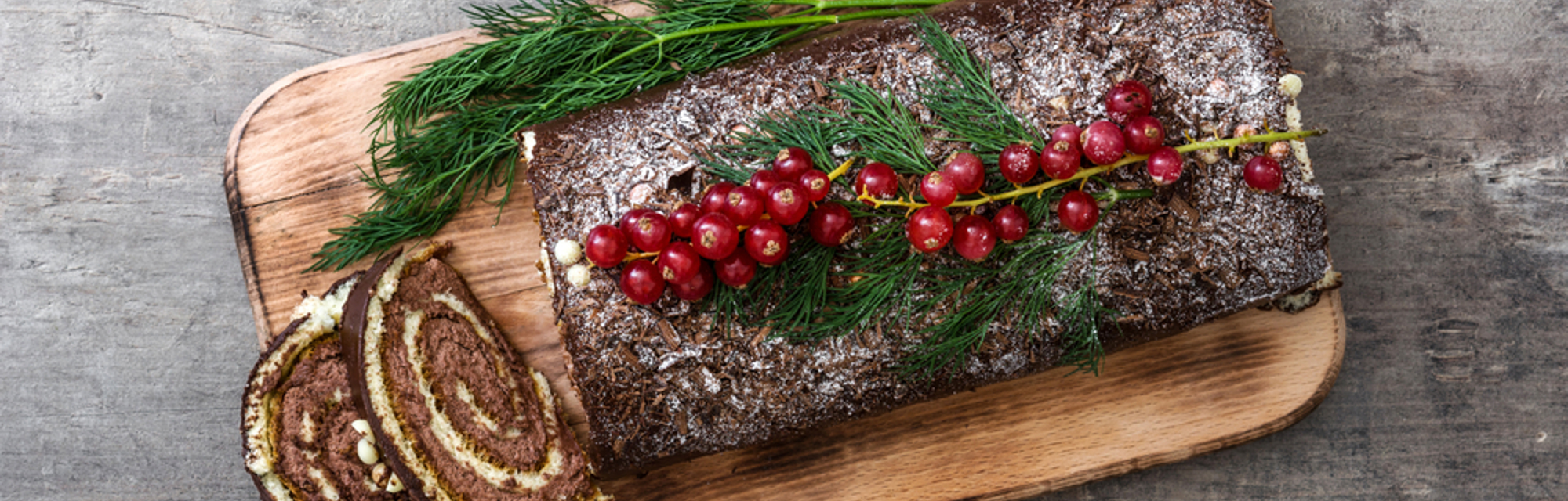 Chocolate Yule log