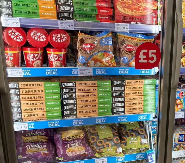 Nisa equips partners with a new £5 freezer deal stocked freezer deal featured in store
