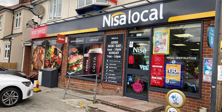 Changes in Chelmsford with store facelift Front of store with Nisa Local fascia