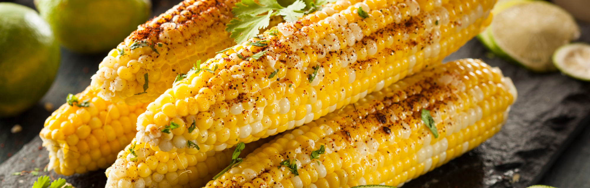 Garlic & herb grilled corn on the cob