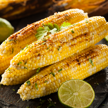 Garlic & herb grilled corn on the cob