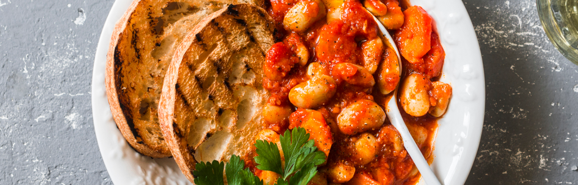 Sourdough toast with beans and Veggie feta