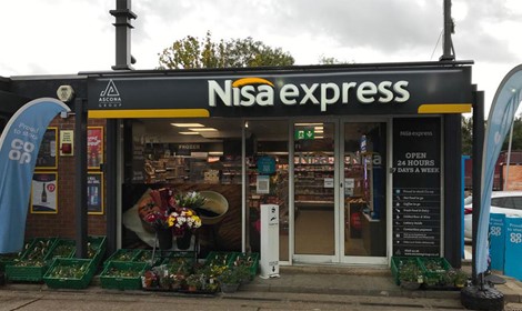 Nisa continues successful recruitment drive in 2021 front of store fascia forecourt Ascona New County Nisa Express