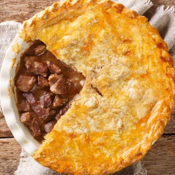 Meat & potato pie