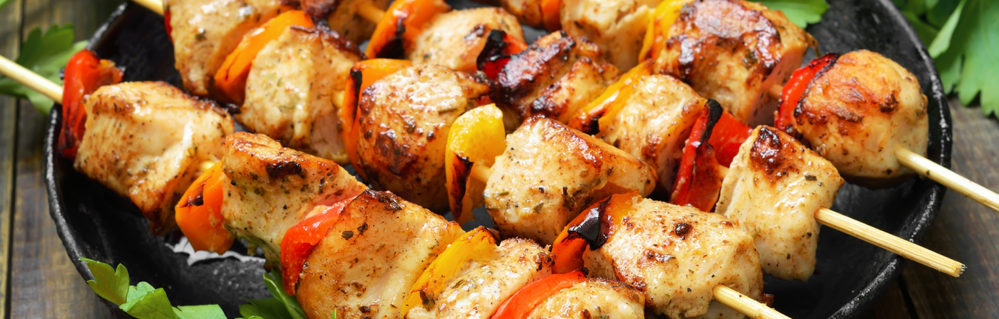 Simple and delicious Mediterranean chicken kebabs