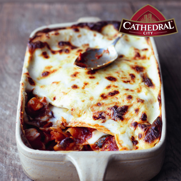 Five-a-Day Veggie Cheddar Lasagne