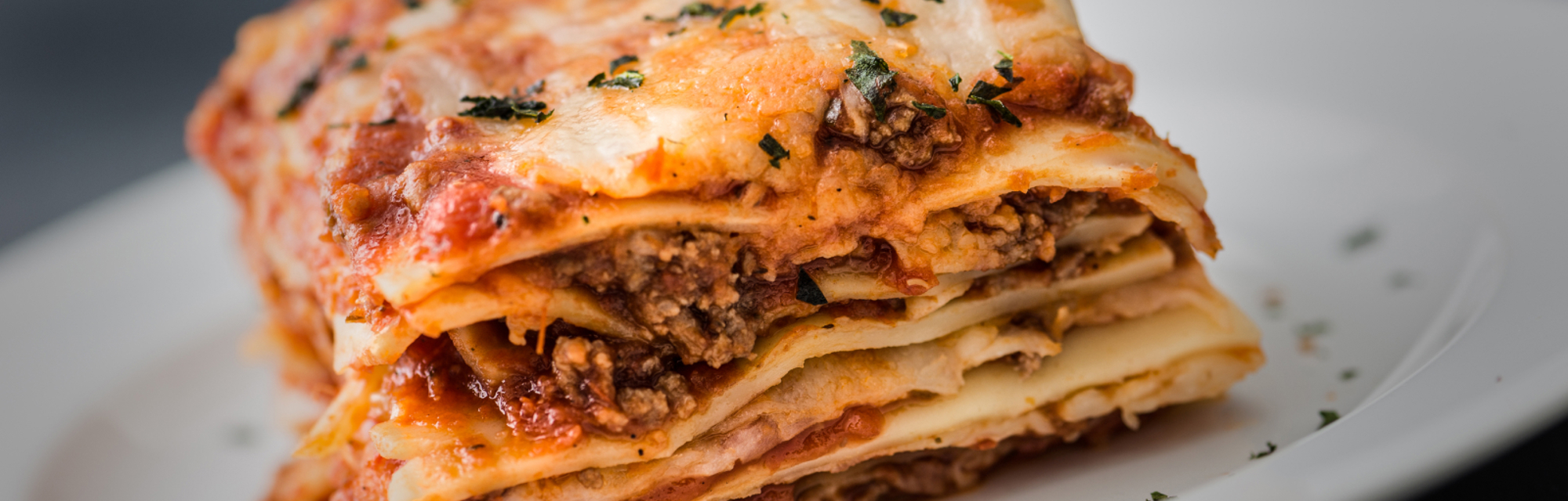 Delicious homemade lasagne